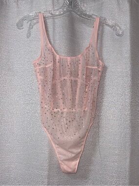 Victoria's secret Very Sexy Sugar Coated Rhinestone Wicked Corset Teddy Bodysuit